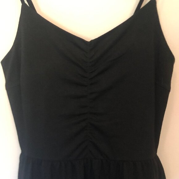 NWT Yathon spaghetti-strap black dress w/ pockets sz S - Picture 9 of 15